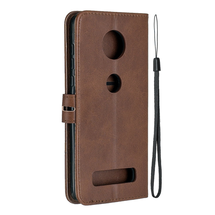 For Moto Z4 Play / Z4 Stitching Style 2-Color Cow Texture Horizontal Flip PU Leather Case with Holder & Card Slot & Lanyard