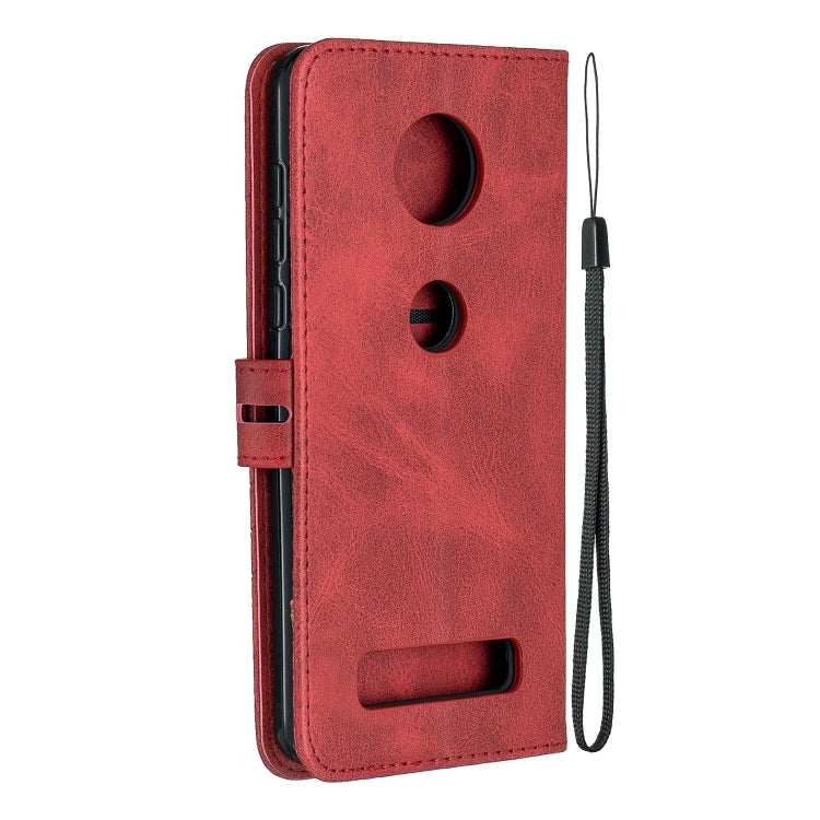 For Moto Z4 Play / Z4 Stitching Style 2-Color Cow Texture Horizontal Flip PU Leather Case with Holder & Card Slot & Lanyard
