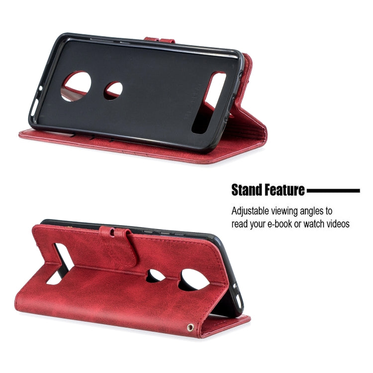 For Moto Z4 Play / Z4 Stitching Style 2-Color Cow Texture Horizontal Flip PU Leather Case with Holder & Card Slot & Lanyard