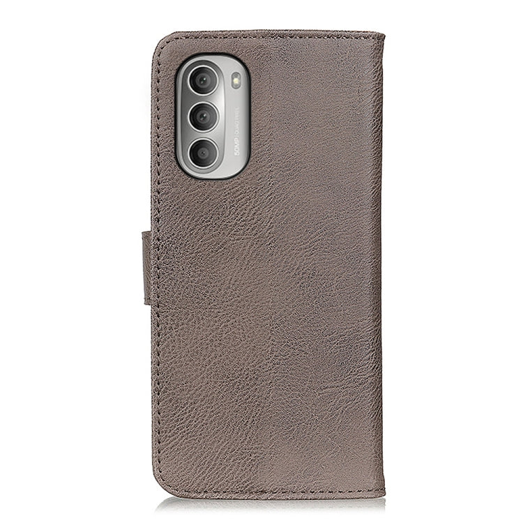 For Motorola Moto G Stylus 2022 KHAZNEH Cowhide Texture Horizontal Flip Leather Phone Case