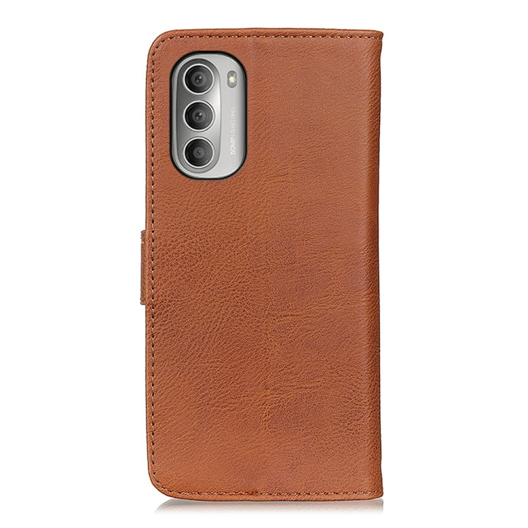 For Motorola Moto G Stylus 2022 KHAZNEH Cowhide Texture Horizontal Flip Leather Phone Case