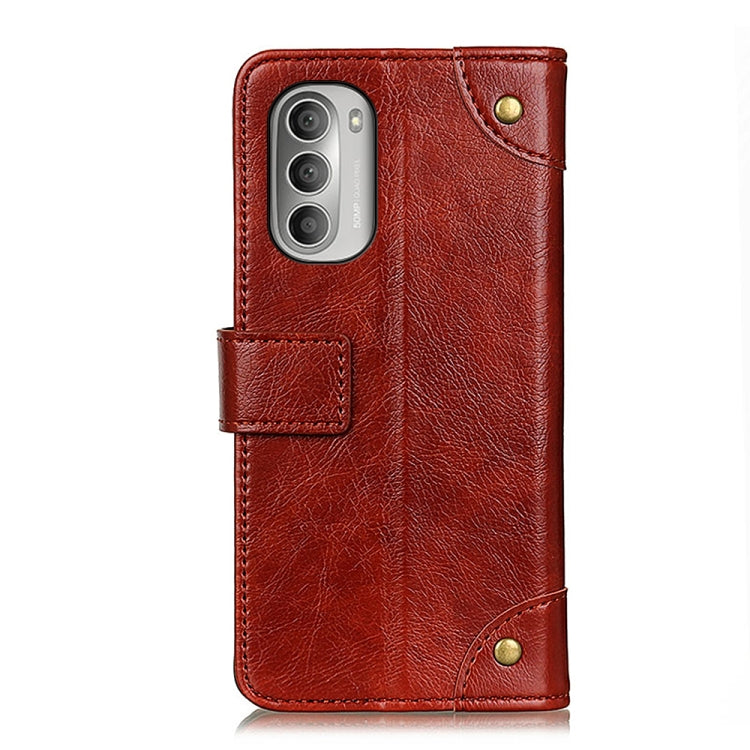For Motorola Moto G Stylus 2022 Copper Buckle Nappa Texture Horizontal Flip Leather Case