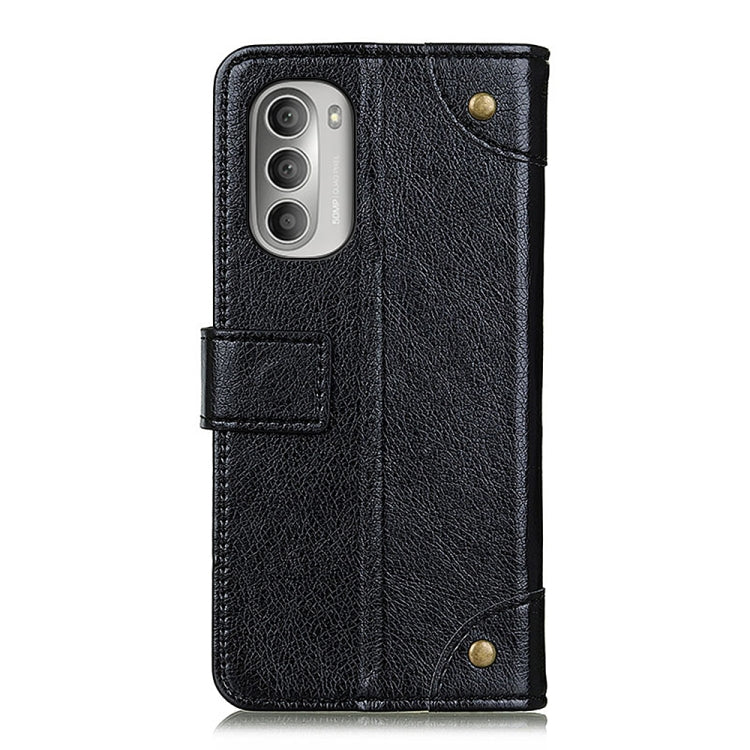 For Motorola Moto G Stylus 2022 Copper Buckle Nappa Texture Horizontal Flip Leather Case