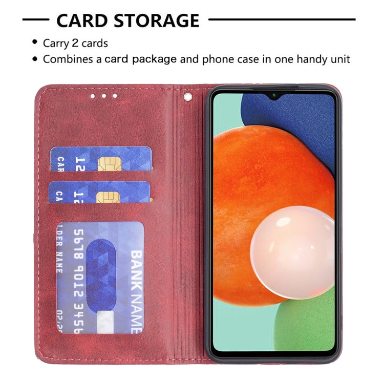 For Samsung Galaxy A13 4G Prismatic Invisible Magnetic Leather Phone Case