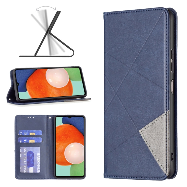 For Samsung Galaxy A13 4G Prismatic Invisible Magnetic Leather Phone Case