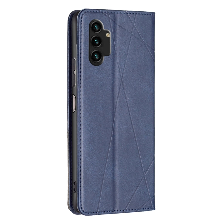For Samsung Galaxy A13 4G Prismatic Invisible Magnetic Leather Phone Case