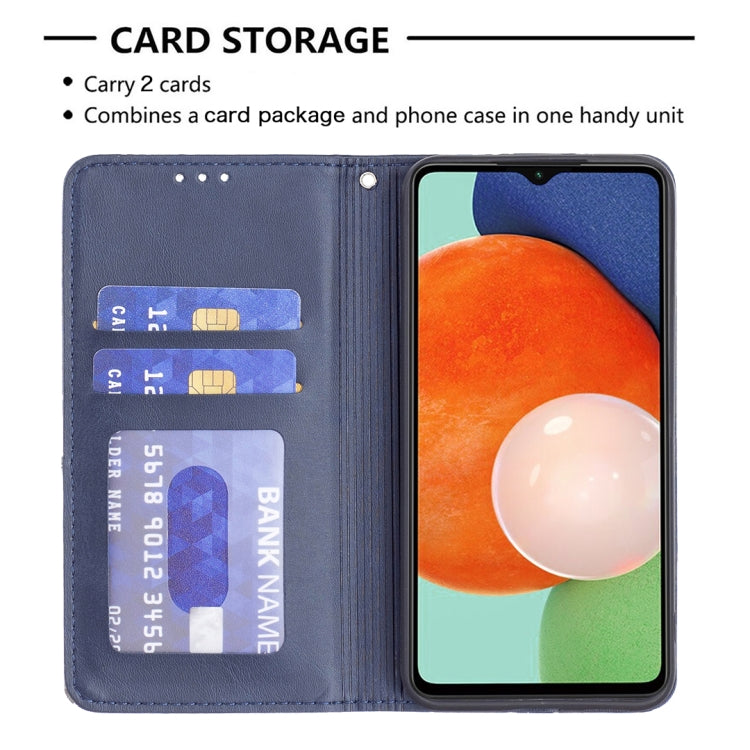 For Samsung Galaxy A13 4G Prismatic Invisible Magnetic Leather Phone Case