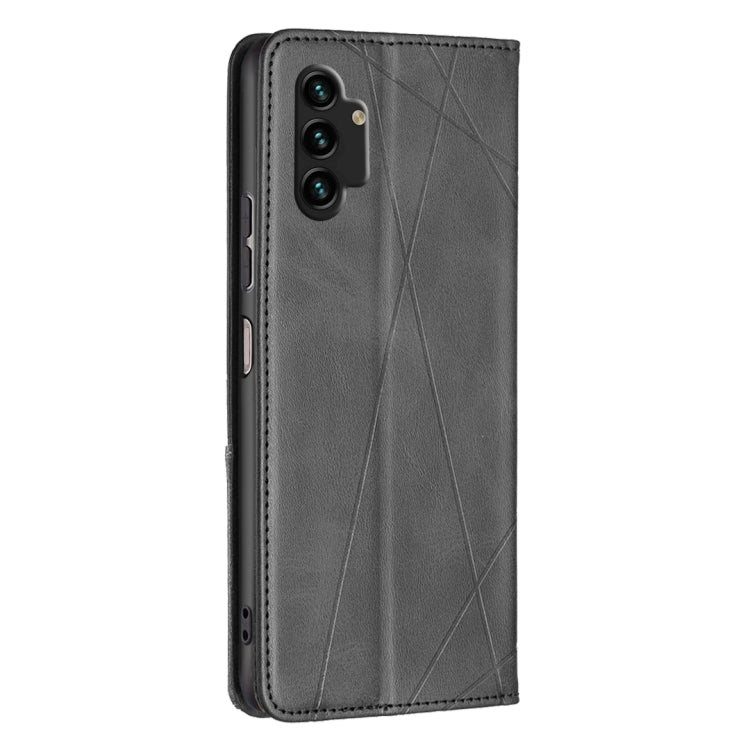 For Samsung Galaxy A13 4G Prismatic Invisible Magnetic Leather Phone Case