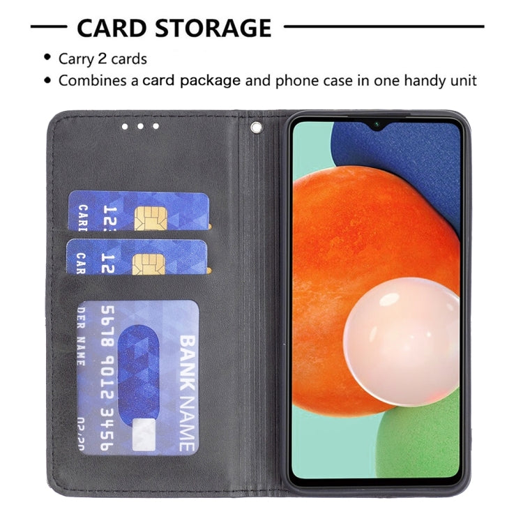 For Samsung Galaxy A13 4G Prismatic Invisible Magnetic Leather Phone Case