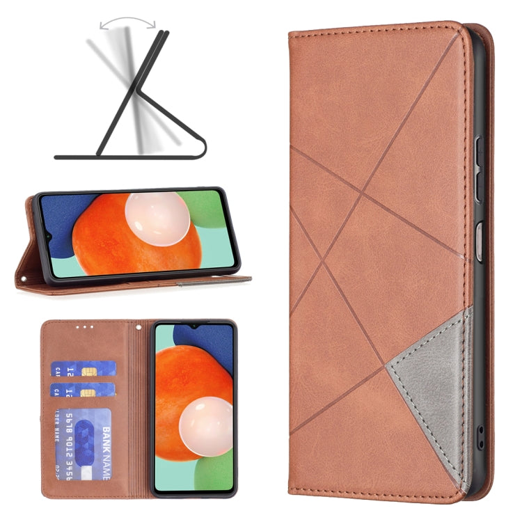 For Samsung Galaxy A13 4G Prismatic Invisible Magnetic Leather Phone Case