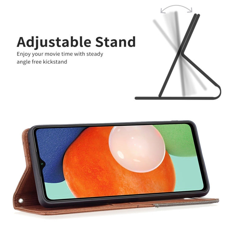 For Samsung Galaxy A13 4G Prismatic Invisible Magnetic Leather Phone Case