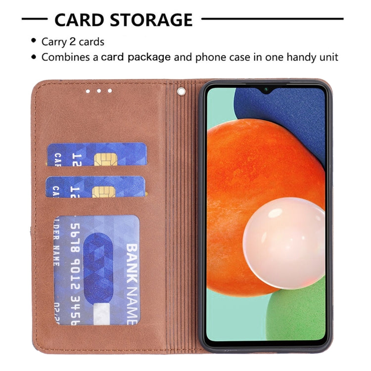 For Samsung Galaxy A13 4G Prismatic Invisible Magnetic Leather Phone Case