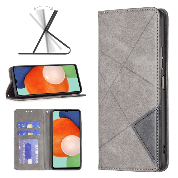 For Samsung Galaxy A13 4G Prismatic Invisible Magnetic Leather Phone Case