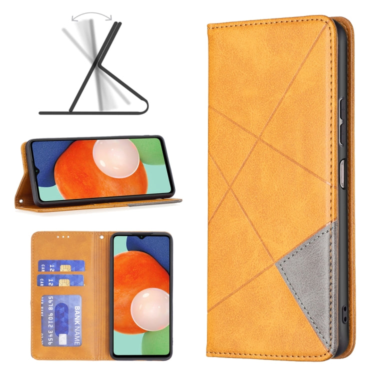 For Samsung Galaxy A13 4G Prismatic Invisible Magnetic Leather Phone Case