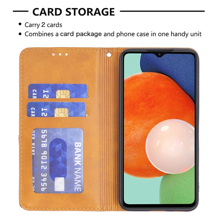 For Samsung Galaxy A13 4G Prismatic Invisible Magnetic Leather Phone Case