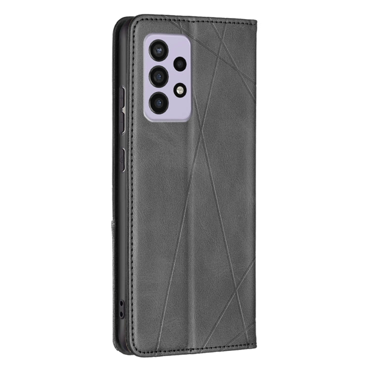 For Samsung Galaxy A33 5G Prismatic Invisible Magnetic Leather Phone Case