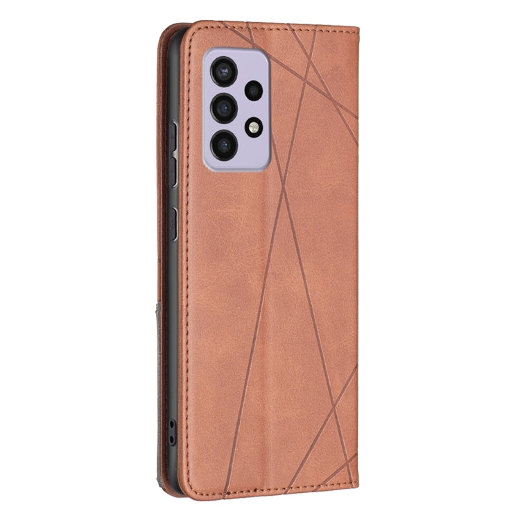 For Samsung Galaxy A33 5G Prismatic Invisible Magnetic Leather Phone Case