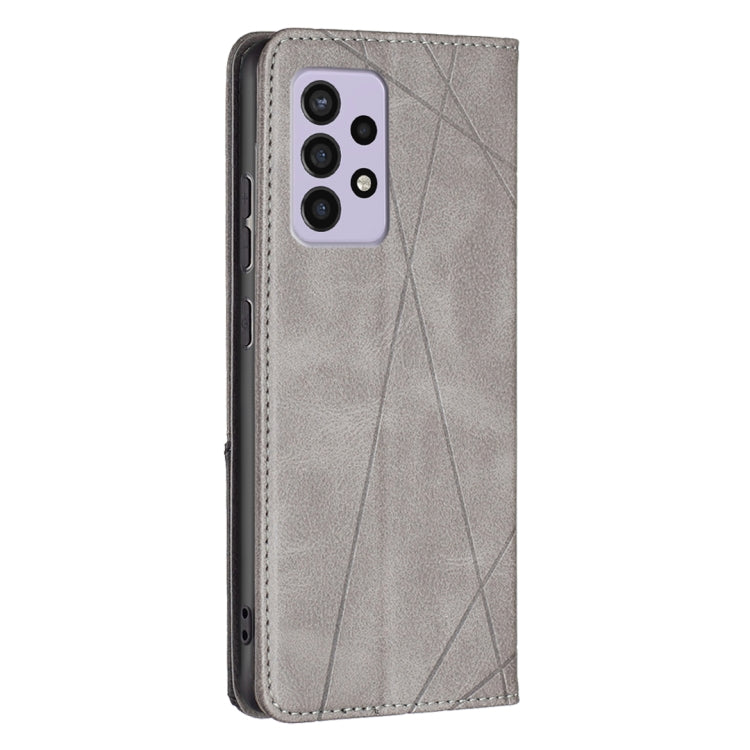 For Samsung Galaxy A33 5G Prismatic Invisible Magnetic Leather Phone Case