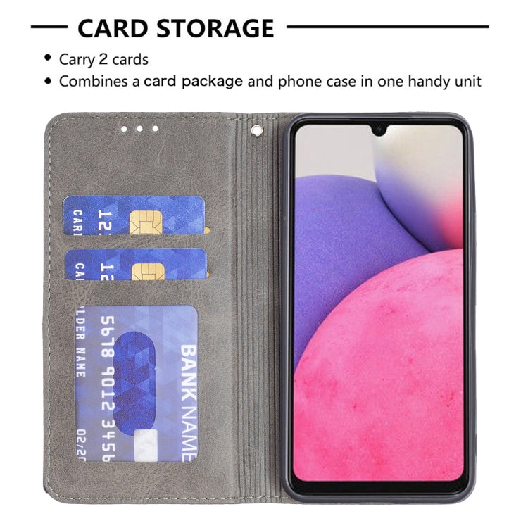 For Samsung Galaxy A33 5G Prismatic Invisible Magnetic Leather Phone Case