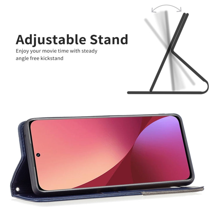 For Xiaomi 12 Prismatic Invisible Magnetic Leather Phone Case