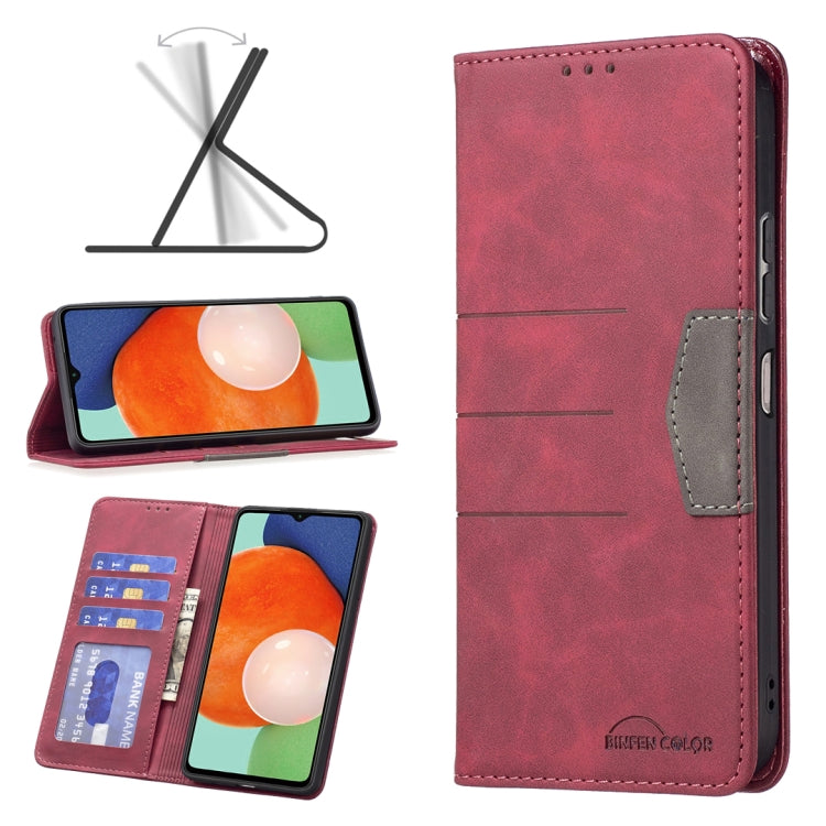For Samsung Galaxy A13 4G Magnetic Splicing Leather Phone Case
