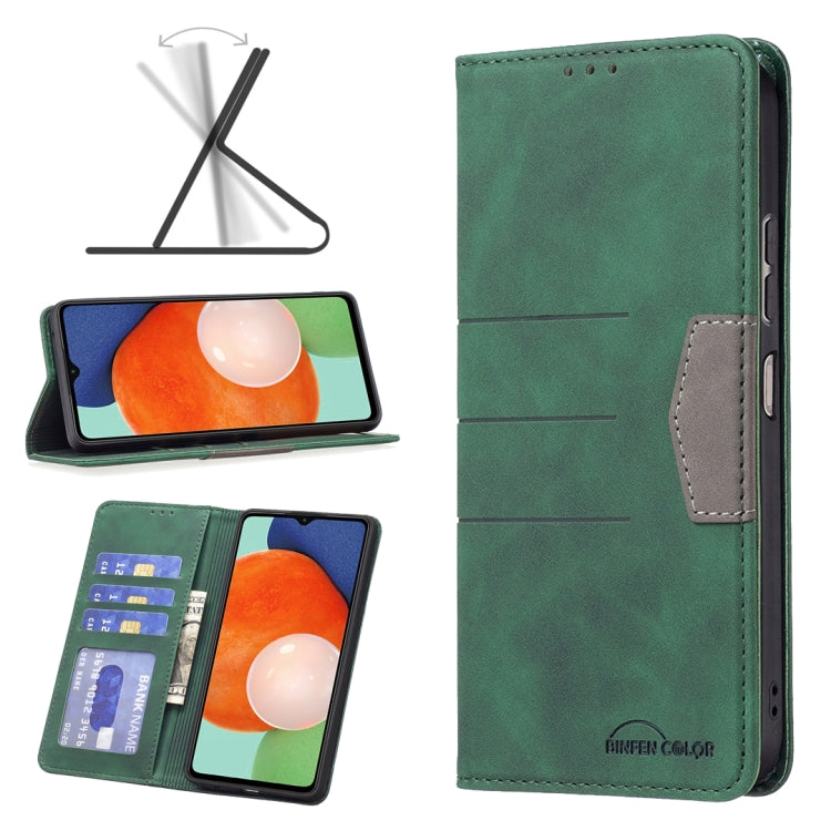 For Samsung Galaxy A13 4G Magnetic Splicing Leather Phone Case