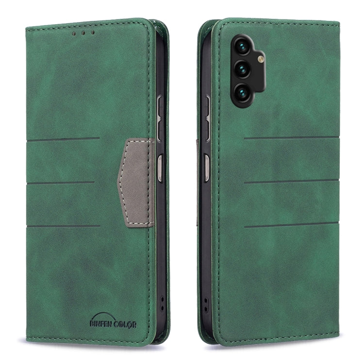 For Samsung Galaxy A13 4G Magnetic Splicing Leather Phone Case