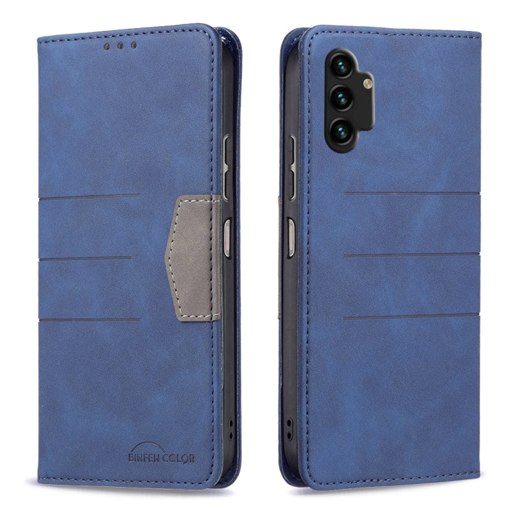 For Samsung Galaxy A13 4G Magnetic Splicing Leather Phone Case
