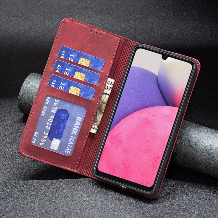 For Samsung Galaxy A33 5G Magnetic Splicing Leather Phone Case