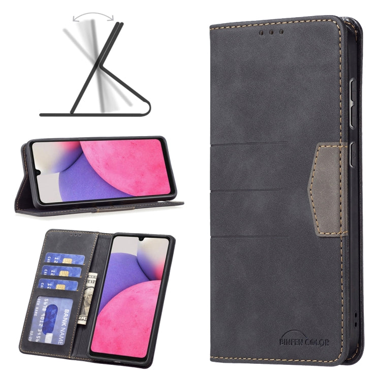 For Samsung Galaxy A33 5G Magnetic Splicing Leather Phone Case