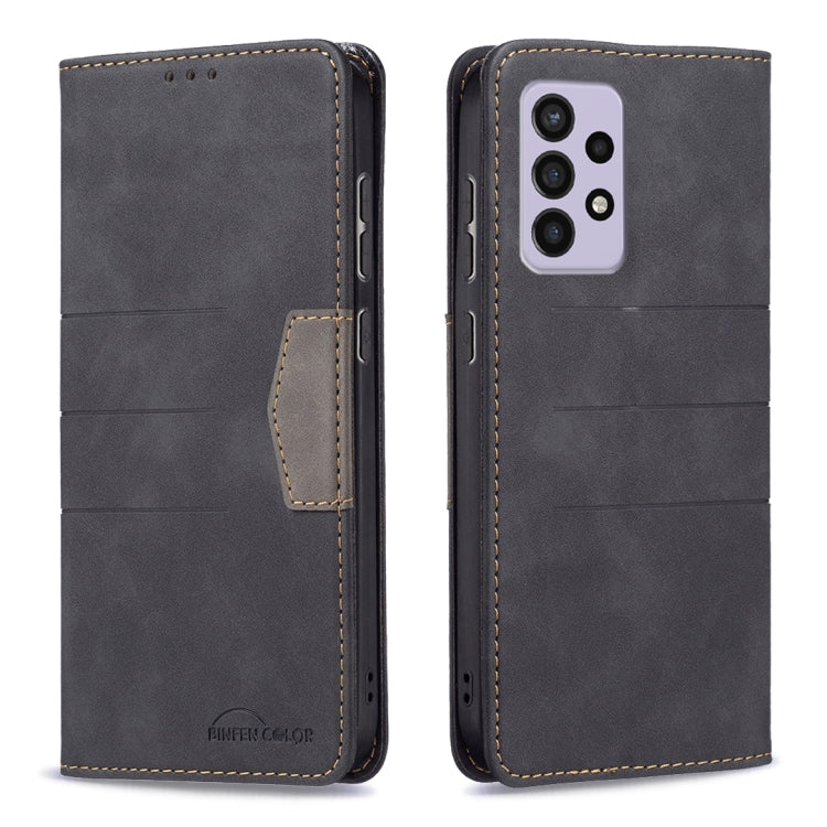 For Samsung Galaxy A33 5G Magnetic Splicing Leather Phone Case