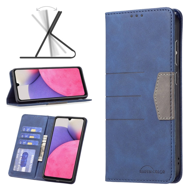 For Samsung Galaxy A33 5G Magnetic Splicing Leather Phone Case