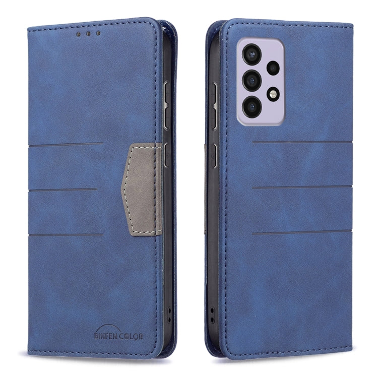 For Samsung Galaxy A33 5G Magnetic Splicing Leather Phone Case