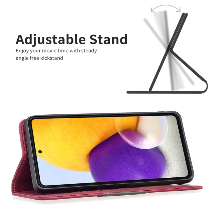 For Samsung Galaxy A73 5G Magnetic Splicing Leather Phone Case
