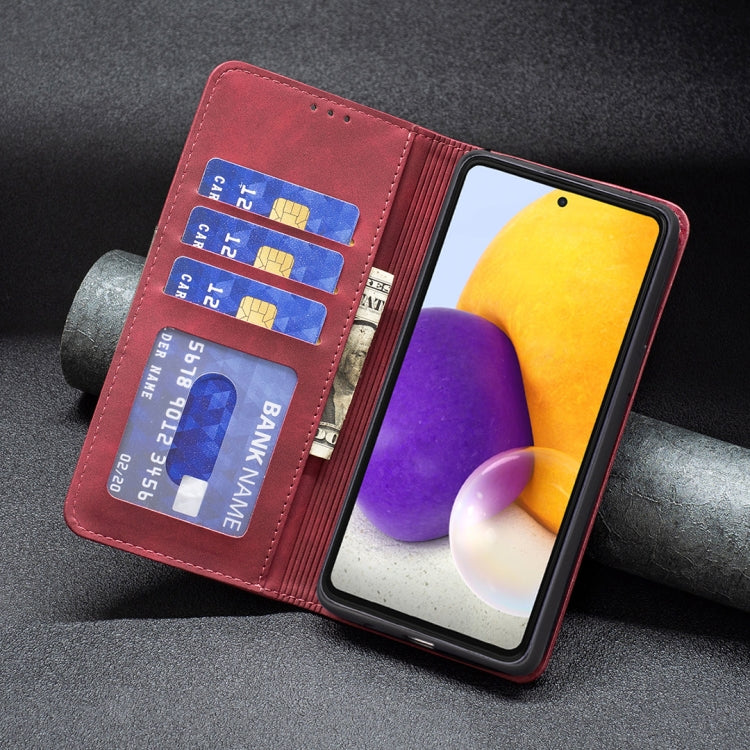 For Samsung Galaxy A73 5G Magnetic Splicing Leather Phone Case