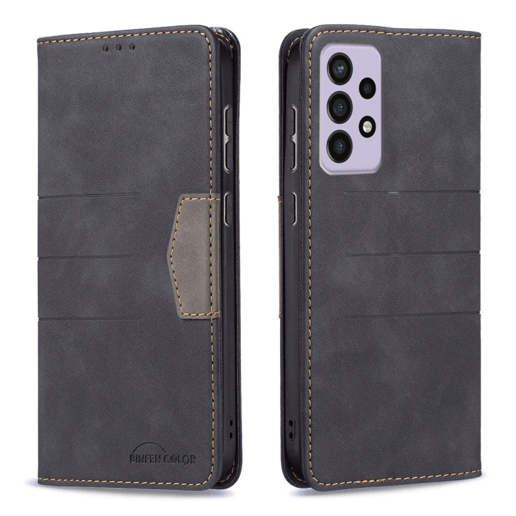 For Samsung Galaxy A73 5G Magnetic Splicing Leather Phone Case