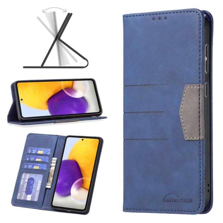 For Samsung Galaxy A73 5G Magnetic Splicing Leather Phone Case