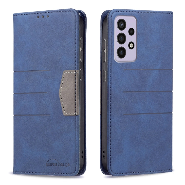 For Samsung Galaxy A73 5G Magnetic Splicing Leather Phone Case