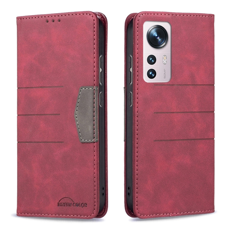 For Xiaomi 12 Magnetic Splicing Leather Phone Case