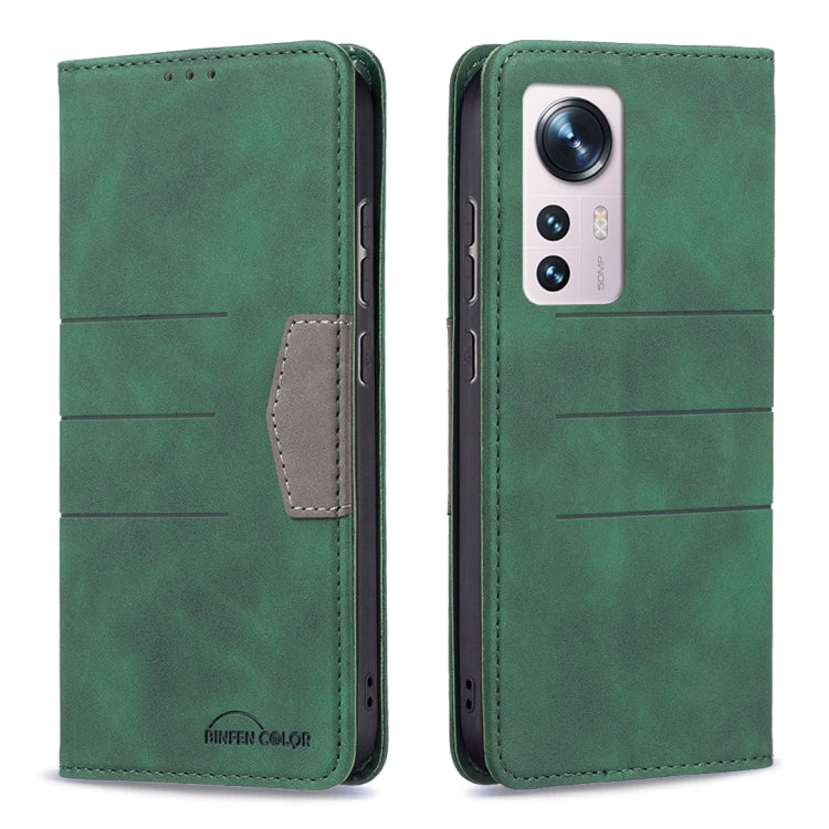 For Xiaomi 12 Magnetic Splicing Leather Phone Case