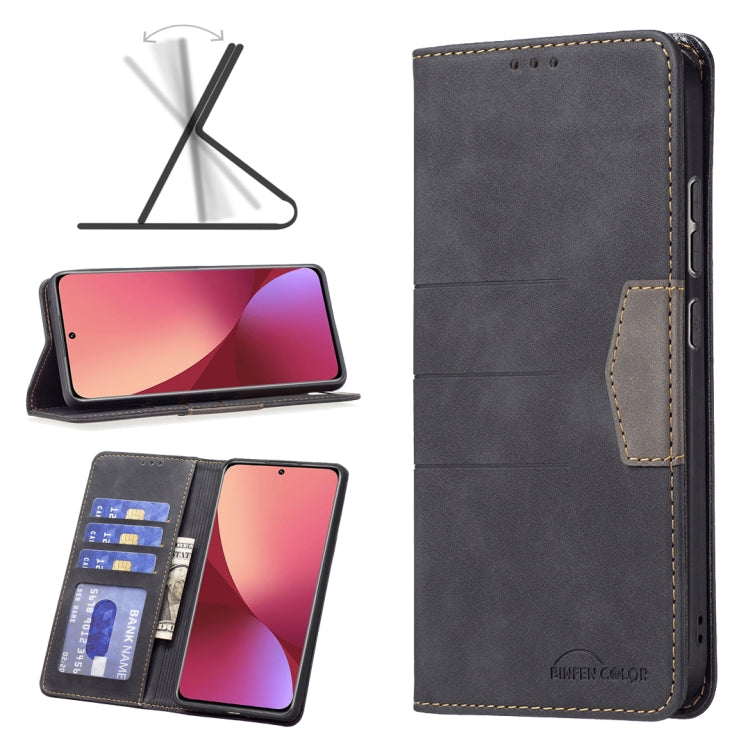 For Xiaomi 12 Magnetic Splicing Leather Phone Case