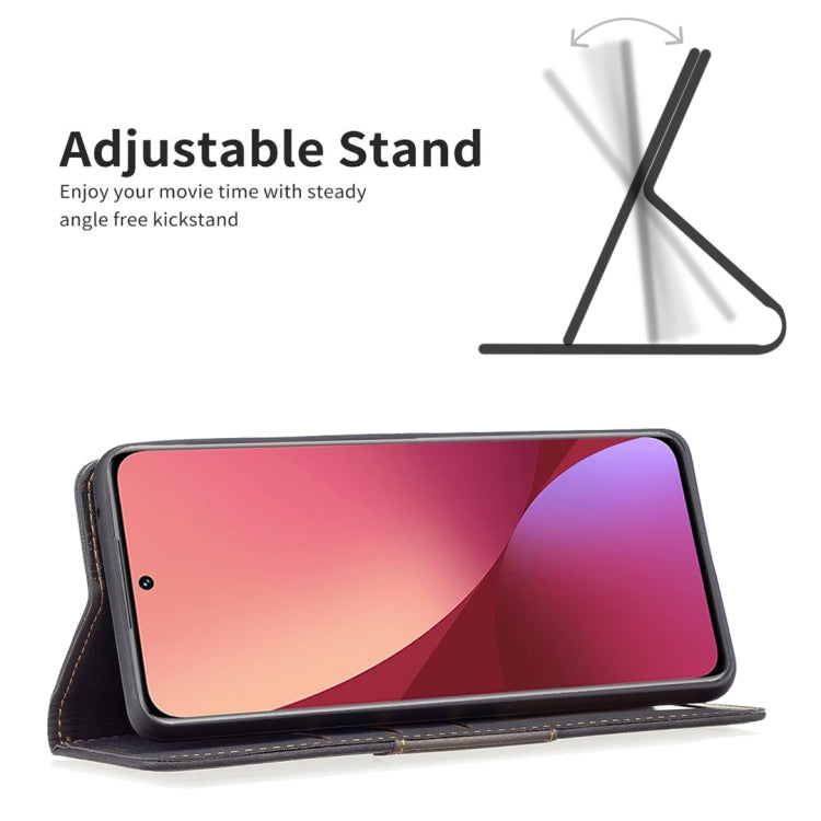 For Xiaomi 12 Magnetic Splicing Leather Phone Case