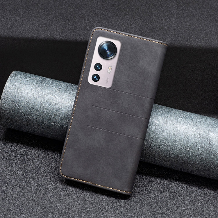 For Xiaomi 12 Magnetic Splicing Leather Phone Case
