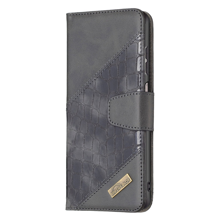 For Samsung Galaxy A13 4G Matching Color Crocodile Texture PU Leather Phone Case