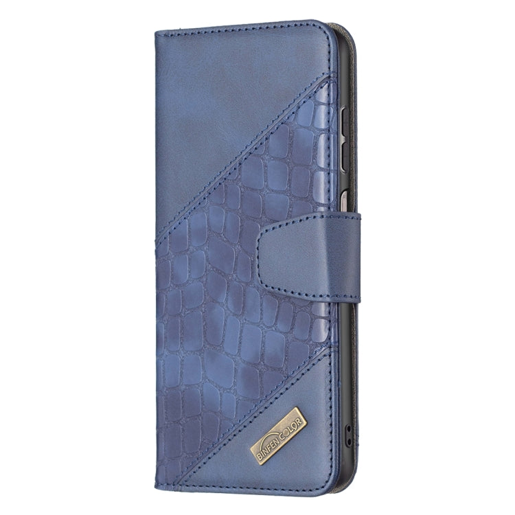 For Samsung Galaxy A13 4G Matching Color Crocodile Texture PU Leather Phone Case