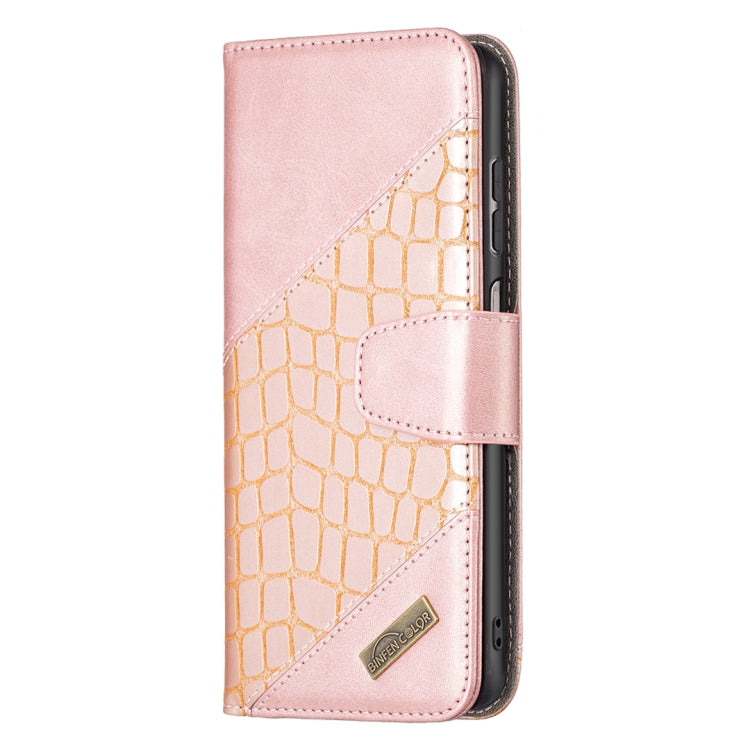For Samsung Galaxy A13 4G Matching Color Crocodile Texture PU Leather Phone Case