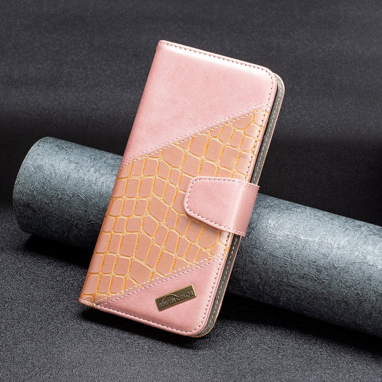 For Samsung Galaxy A13 4G Matching Color Crocodile Texture PU Leather Phone Case
