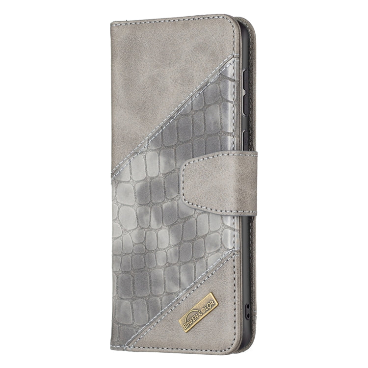 For Samsung Galaxy A33 5G Matching Color Crocodile Texture PU Leather Phone Case