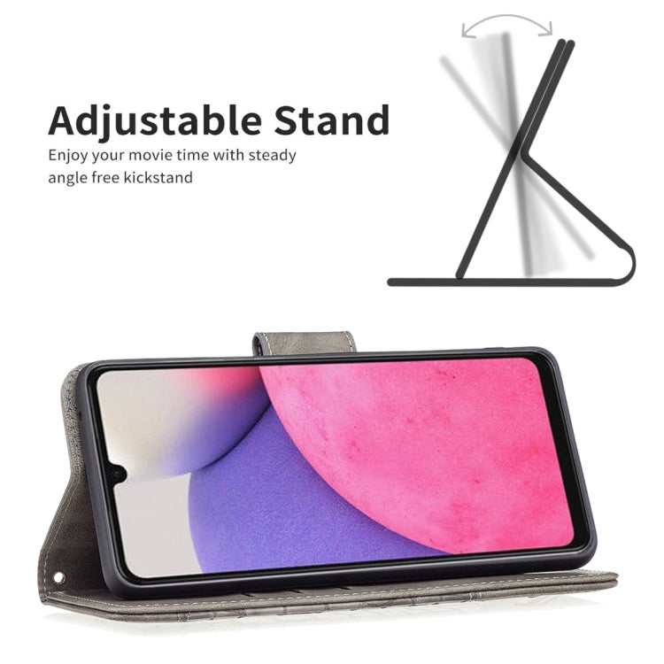 For Samsung Galaxy A33 5G Matching Color Crocodile Texture PU Leather Phone Case