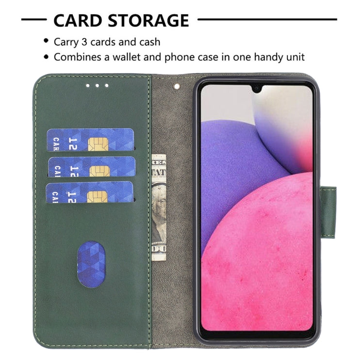 For Samsung Galaxy A33 5G Matching Color Crocodile Texture PU Leather Phone Case